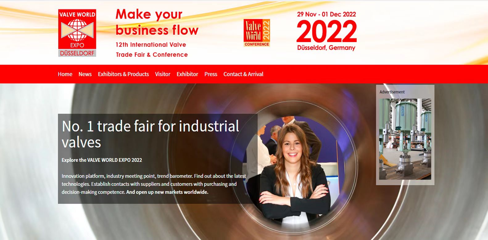 Düsseldorf, Deutschland Pumpenventilausstellung